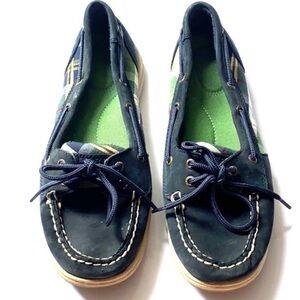Green & Blue Sperry Top Sider, Size 8 1/2